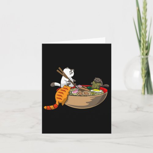 Ramen Cat Neko Anime Kawaii Cat Lover Japanese Gif Card