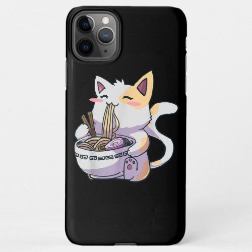 Ramen Cat Neko Kawaii Anime Japanese iPhone 11Pro Max Case