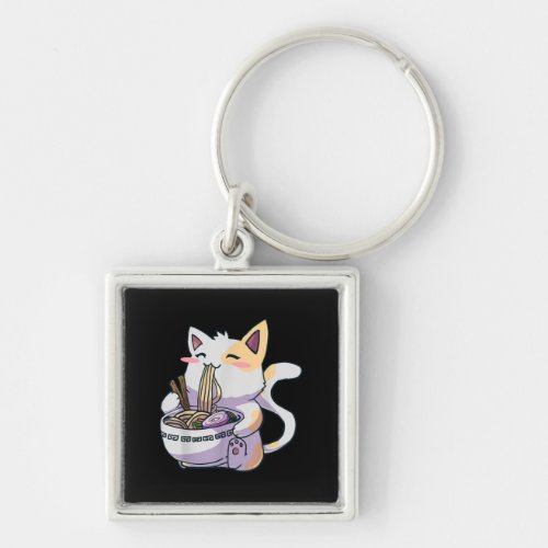 Ramen Cat Neko Kawaii Anime Japanese Keychain