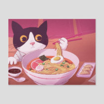 Ramen Cat Postcard