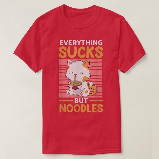 Ramen Cat  T-Shirt (Design Front)