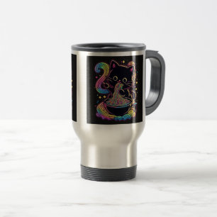 Ramen Cat Travel/Commuter Mug, 15 oz Travel Mug
