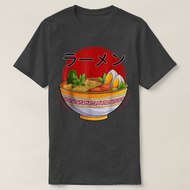 Ramen Cats Neko Kawaii Anime Japanese Noodles Gift T-Shirt (Design Front)