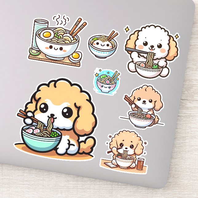 Ramen Cavoodle Sticker (Detail)