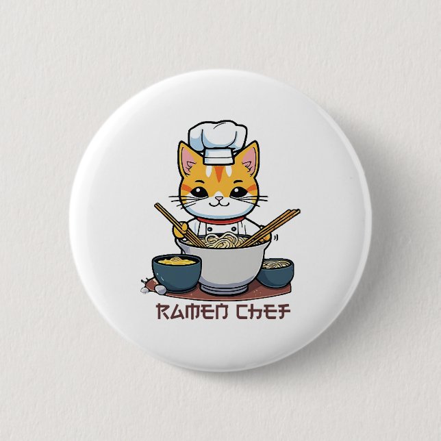 Ramen Chef Button (Front)