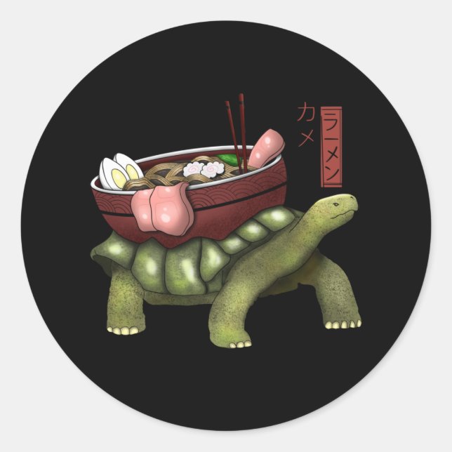 ramen classic round sticker (Front)