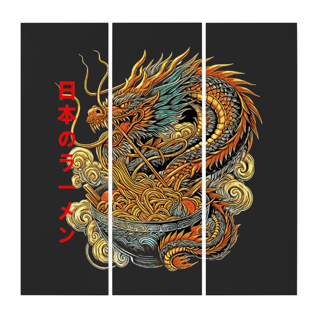 ramen dragon triptych (Front)