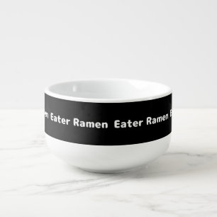Ramen Eater - White Writing Soup Mug
