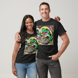 Ramen Eating Frog T-Shirt – Funny Foodie Animal