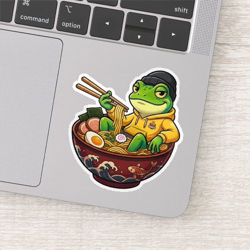 Ramen Frog Sticker