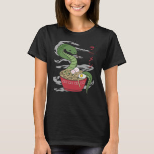 Ramen Funny Snake Japanese Food Kawaii T-Shirt