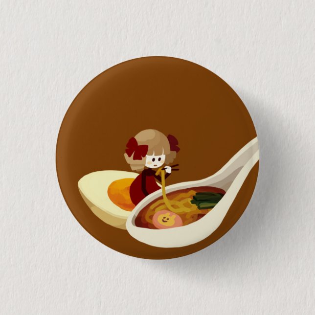 Ramen Girl Button (Front)