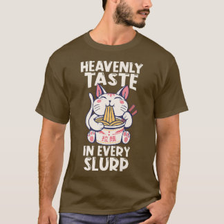 Ramen Japan Kawaii Anime Noodle Bowl Cat1626 T-Shirt