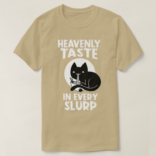 Ramen Japan Kawaii Anime Noodle Bowl Cat 1625 T-Shirt (Design Front)