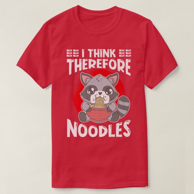 Ramen Japan Kawaii Noodle Bowl Pun Racoon Premium  T-Shirt (Design Front)
