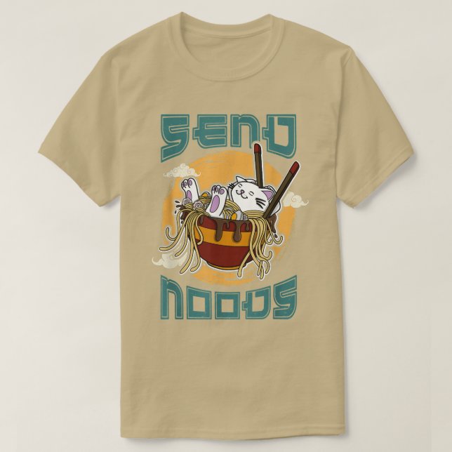 Ramen Japan Noodles Noodle Japanese Cuisine 1307 T-Shirt (Design Front)