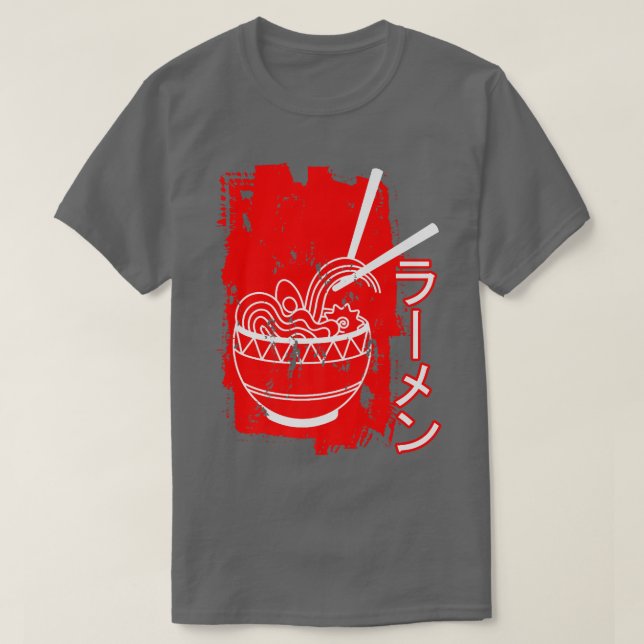 Ramen Japanese Food Japan Noodles Bowl Soup Asian  T-Shirt (Design Front)