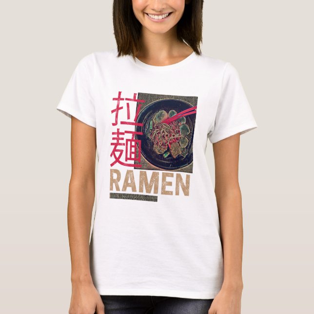 Ramen Japanese Noodle Anime Vintage T-Shirt (Front)