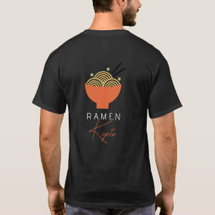 Ramen/Japanese Restaurant Black Modern Business T-Shirt
