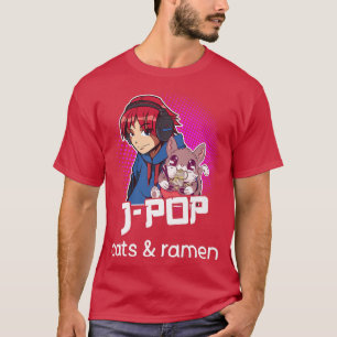Ramen JPop Cat Lover Ramen Noodles Japanese Pop M T-Shirt