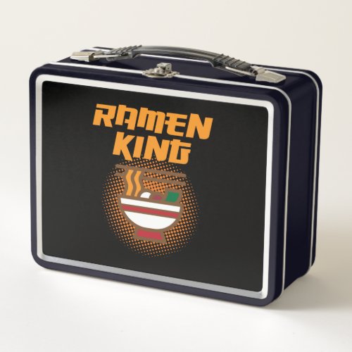 Ramen King Anime Kawaii Ramen Noodles Lover Graphi Metal Lunch Box