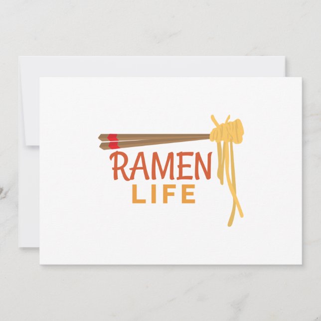 Ramen Life Japanese Food Funny Student Gift Idea Save The Date (Front)