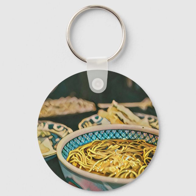 Ramen lover artwork keychain (Front)