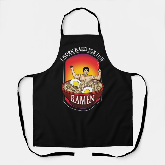Ramen Lover Gangster Apron (Front)