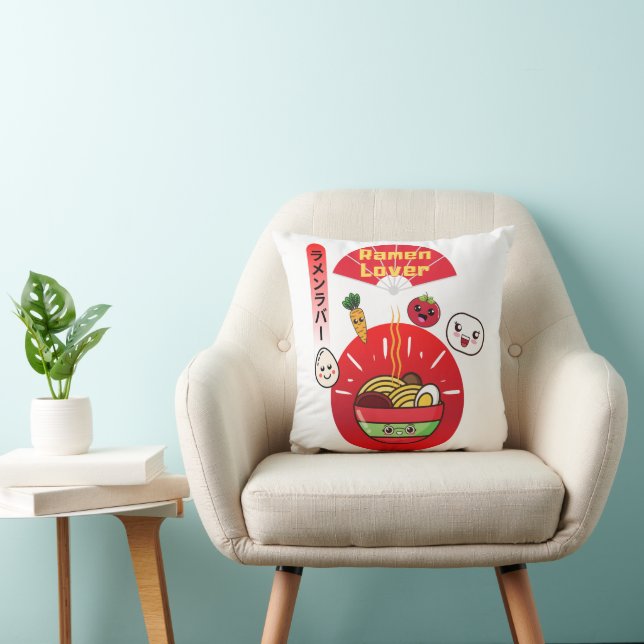 RAMEN LOVER KAWAII STYLE THROW PILLOW (Chair)
