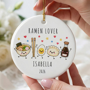 Ramen Lover Personalized Ornament