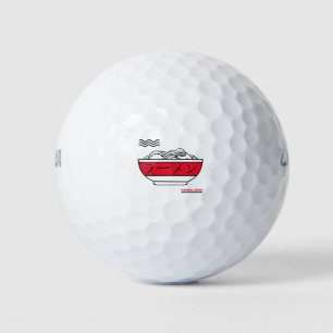 Ramen Lover Ramen Noodle Eating Japanese Kanji Golf Balls