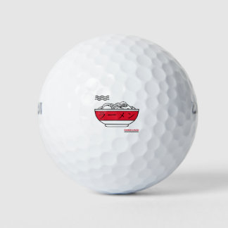 Ramen Lover Ramen Noodle Eating Japanese Kanji Golf Balls
