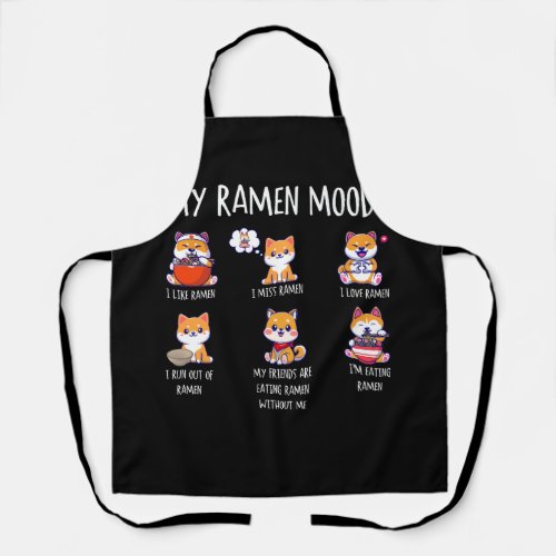Ramen Lover Shiba Inu Dog Japanese Noodles Ramen M Apron