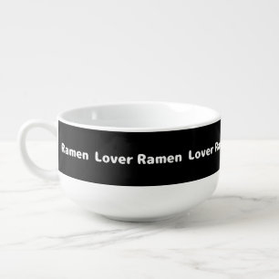 Ramen Lover - White Writing Soup Mug