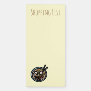 Ramen lovers cute Japanese Magnetic Notepad