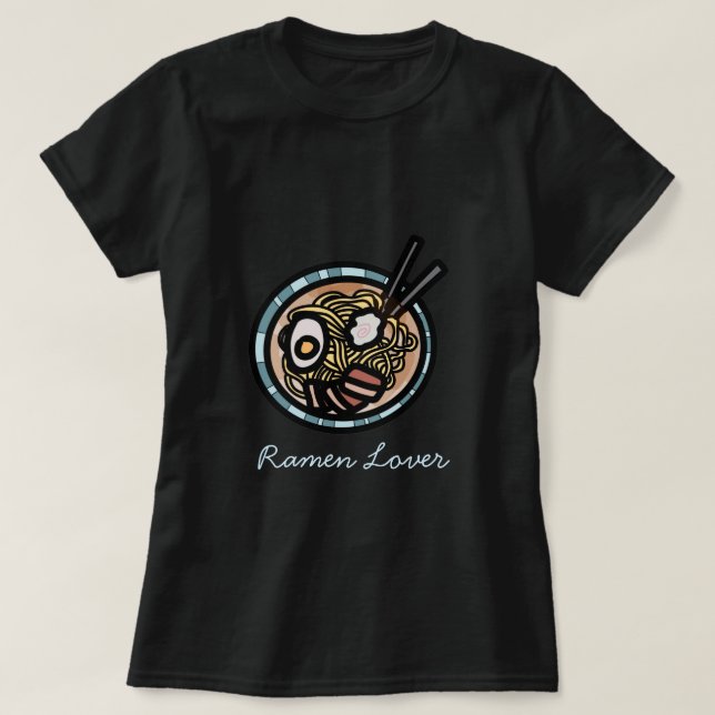 Ramen lovers cute Japanese T-Shirt (Design Front)