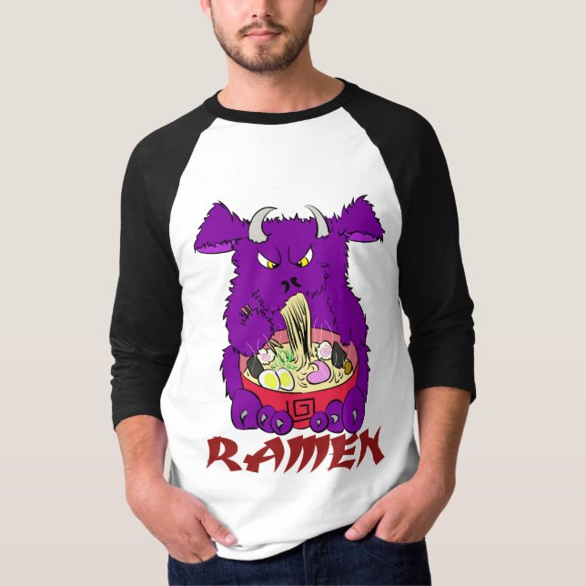ramen monster long sleeve t-shirt (Front)