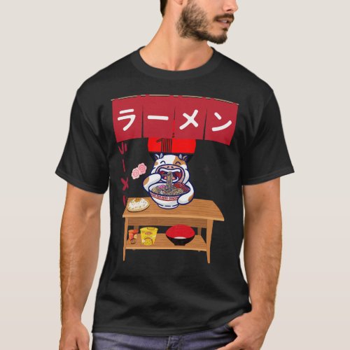 Ramen Munching Moo Adorable Cow Enjoys Noodles  T_Shirt