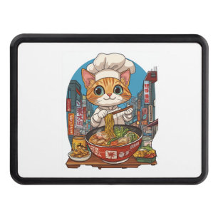 Ramen Neko � Funny Cat Chef Anime Food Hitch Cover