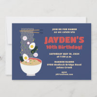 Ramen Noodle Birthday Party
