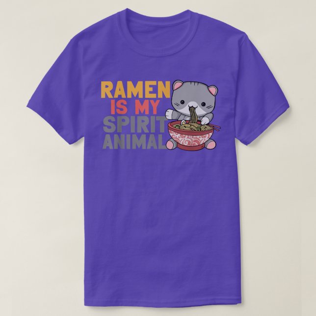 Ramen Noodle Bowl Love Japanese Kawaii Cat Ramen I T-Shirt (Design Front)