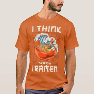 Ramen Noodle Bowl Love Japanese Kawaii Wave I Thin T-Shirt