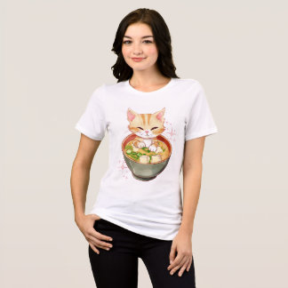 Ramen Noodle Kitty Tri-Blend Shirt