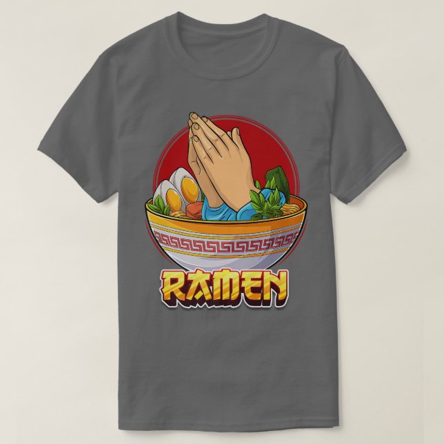 Ramen Noodle Soup Japanese Dish Christian Believer T-Shirt (Design Front)