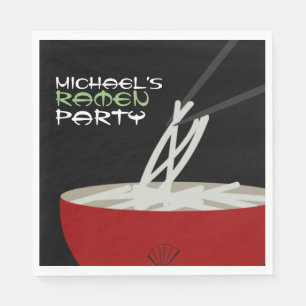 Ramen Noodles Asian Bowl Party Napkins