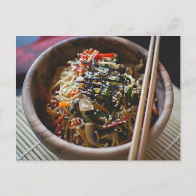 Ramen Noodles Asian Food Postcard (Front)