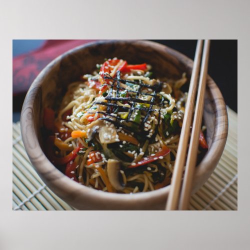 Ramen Noodles Asian Food Poster