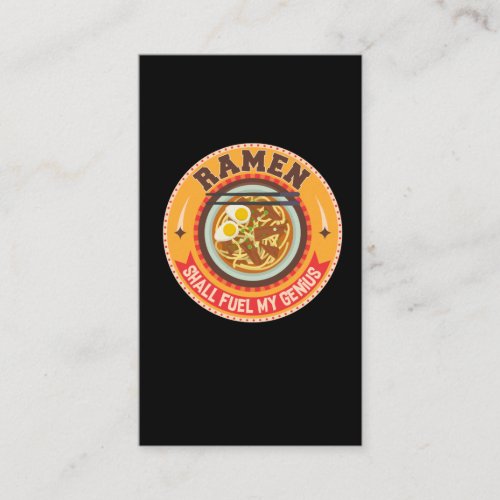 Ramen Noodles Bowl Japanese Food Asian Foodie Business Card