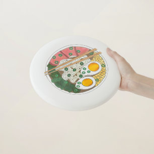 Ramen Noodles Bowl Japanese Food Restaurant Foodie Wham-O Frisbee