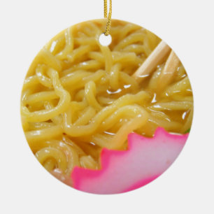 Ramen Noodles Ceramic Ornament